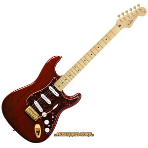 Fender Deluxe Players Strat MN Crimson Red Transp.