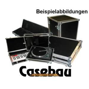 Casebau DJ Konsole fuer 2 x CDJ 200 + 1 DJM 500/600 Stucco Alu