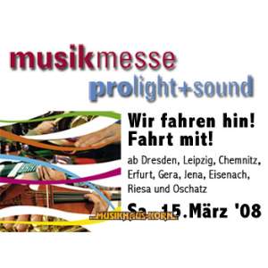 Fahrt zur Musikmesse / ProLight + Sound 2008