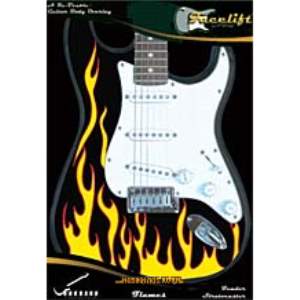 ROCKANO Guitar Facelift Flames