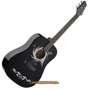 STAGG Westerngitarre Tribal-Optik B-Ware