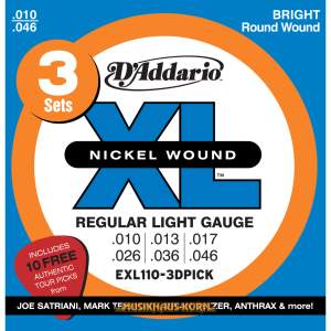 Daddario EXL110-3D Saitensatz Sonder-Edition