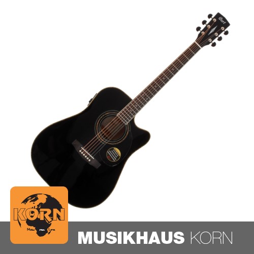 Cort AD880CE Standard Schwarz Gloss