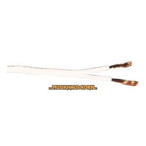 Lautsprecher Flachkabel 2x1,5mm²weiß/100m