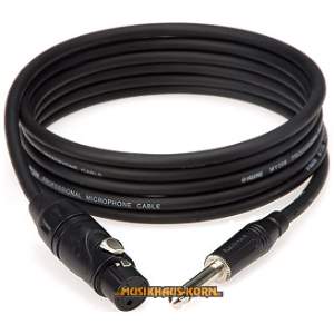 Klotz M1 XLR female / Klinke mono Neutrik 5 m schwarz