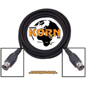 KORN Kabel MIDI Kabel Economy 3m schwarz