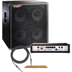 ASHDOWN MAG 300 H EVO Topteil + MAG 4 x 10 T Bassbox + KORN HQ Kabel