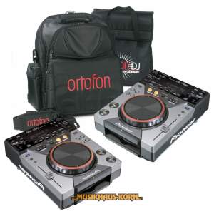 DJ Set Mobile 1 - 2x Pioneer CDJ 400 + Ortofon Digibag