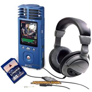 Zoom Q3 Audio-Video-Recorder mobil+8GB+Kopfhörer 