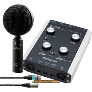 TASCAM US 144 MKII + ART M FIVE Bändchenmikrofon