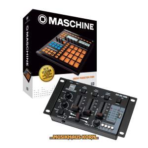 Native Instruments MASCHINE inkl. 3 Kanal USB DJ Mixer mp3