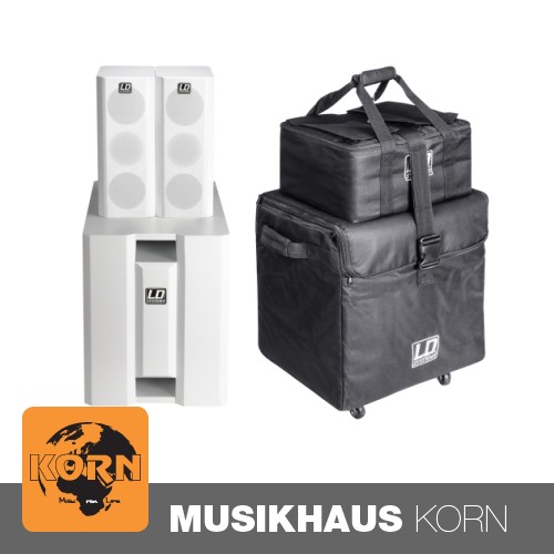 LD Systems Dave 8 XS System WH inkl. Transport Bag Set