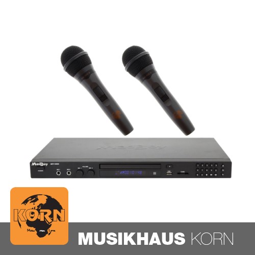 Madboy MFP-1000X Karaoke-Player + 2x Karaoke Mikrofon SET