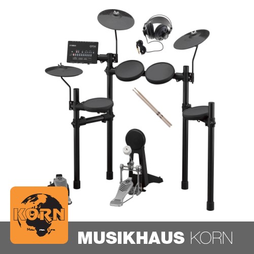 Yamaha DTX432K E-Drum Set + Studiokopfhörer + Drumsticks