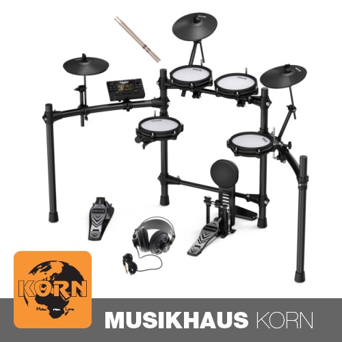 NUX DM-210 E-Drum Set + Studiokopfhörer + Drumsticks