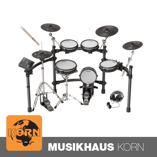 NUX DM-8 E-Drum Set + Studiokopfhörer + Drumsticks