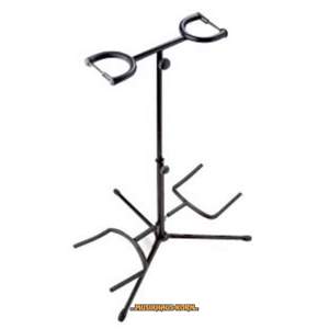 STAGG Gitarrenständer f. 2 Gitarren, schwarz